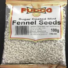 Fudco Fennel Seeds Sugar Coated Mint 100g