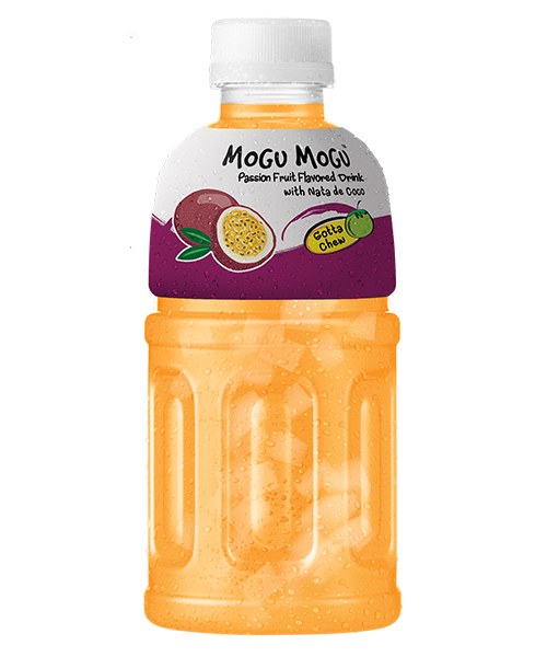 Mogu Mogu Drink with Nata de Coco Passion Fruit Flavour 320ml