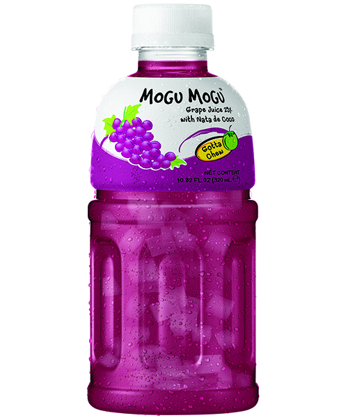 Mogu Mogu Drink with Nata de Coco Grape Flavour 320ml