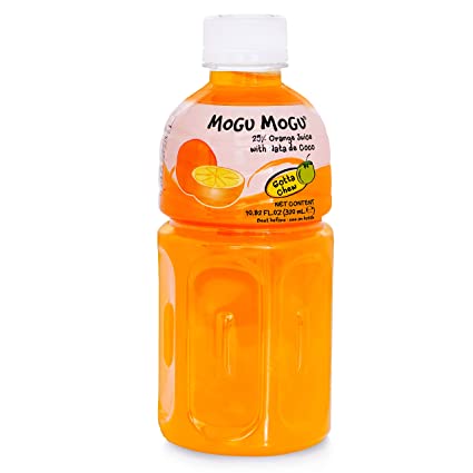 Mogu Mogu Drink with Nata de Coco Orange Flavour 320ml