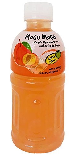 Mogu Mogu Drink with Nata de Coco Peach Flavour 320ml