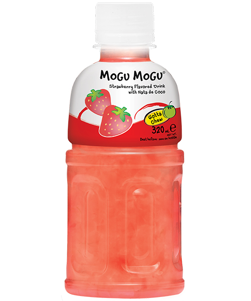 Mogu Mogu Drink with Nata de Coco Stawberry Flavour 320ml