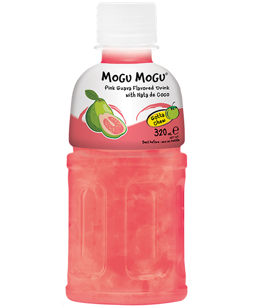 Mogu Mogu Drink with Nata de Coco Pink Guava Flavour 320ml